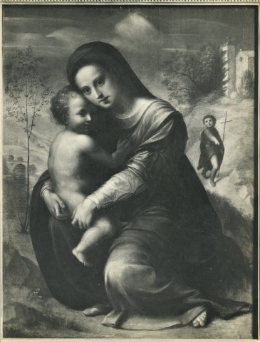 Bulloz — Ubaldini Domenico di Bartolomeo - sec. XVI - Madonna con Bambino e san Giovannino — insieme